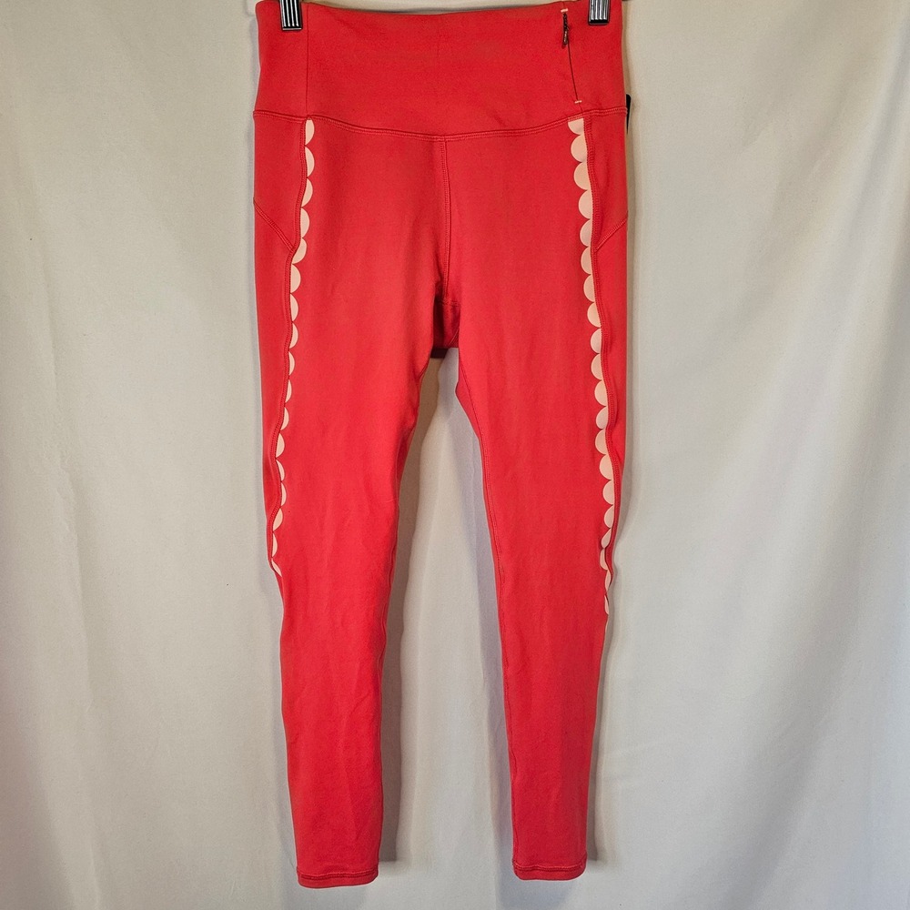 Calia Essential Scallop 7/8 Leggings Small Paradise Pink Coquette Activewear New